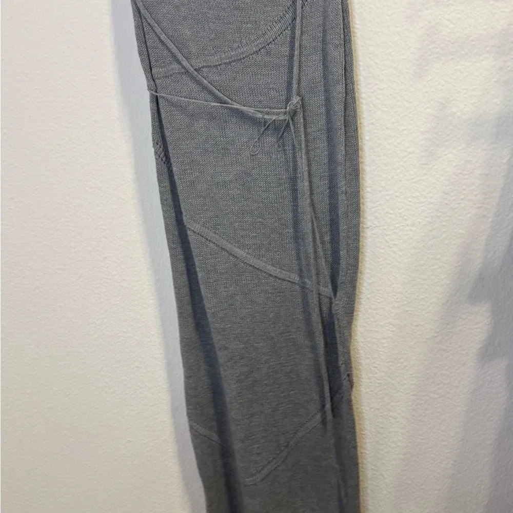 Gray Knit Maxi Skirt